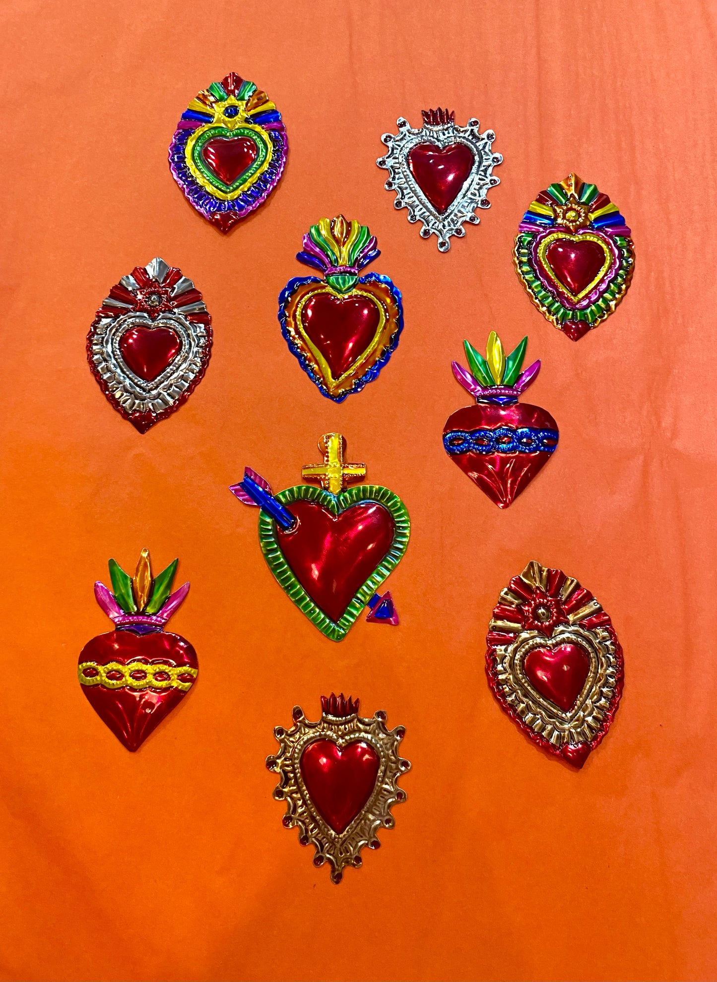 Heart Tin Milagro Magnet- small