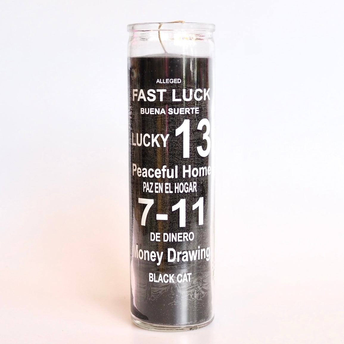 lucky black cat Ritual Prayer Candle spell UK Santa Sabina Vela 7 Day Prayer candle powerful magic luck love guidance light intuition manifestation halloween day of the dead dia de los muertos