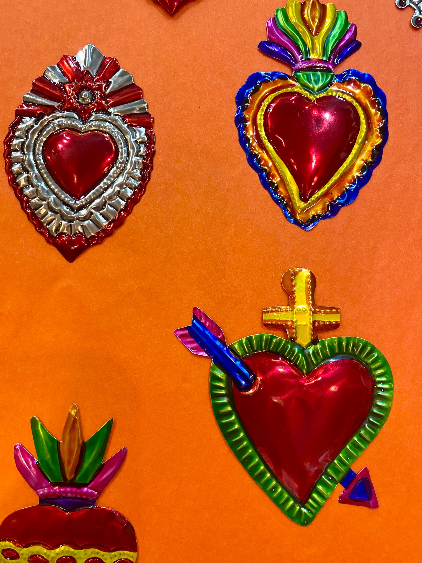 Heart Tin Milagro Magnet- small