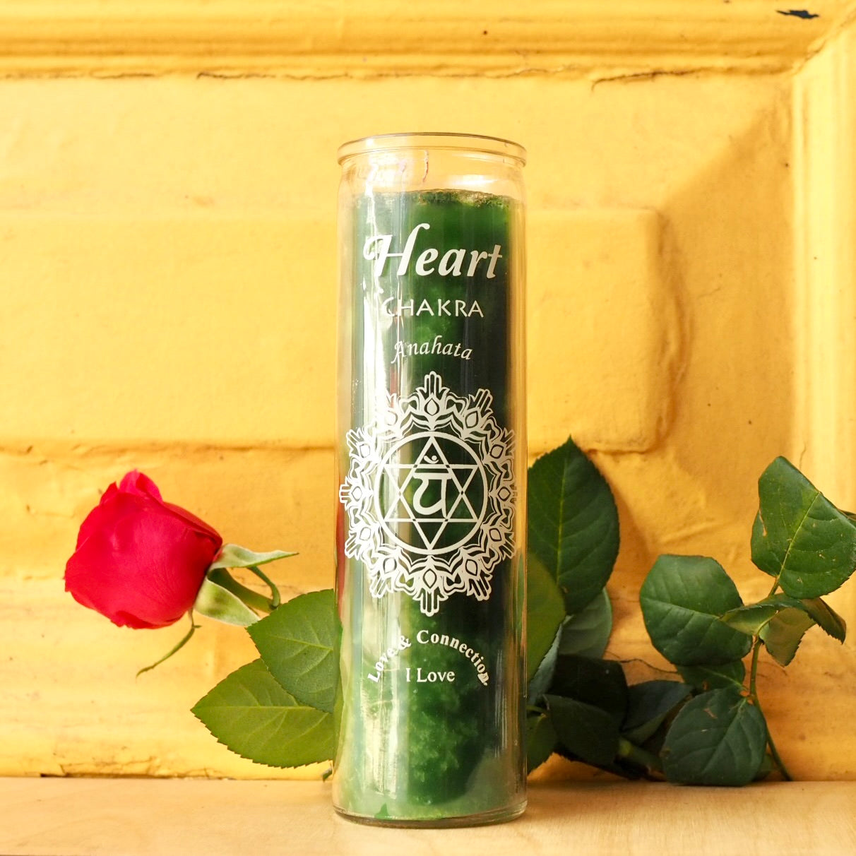 Ritual Prayer Candle spell UK Santa Sabina Vela 7 Day Prayer chakra energy heart green