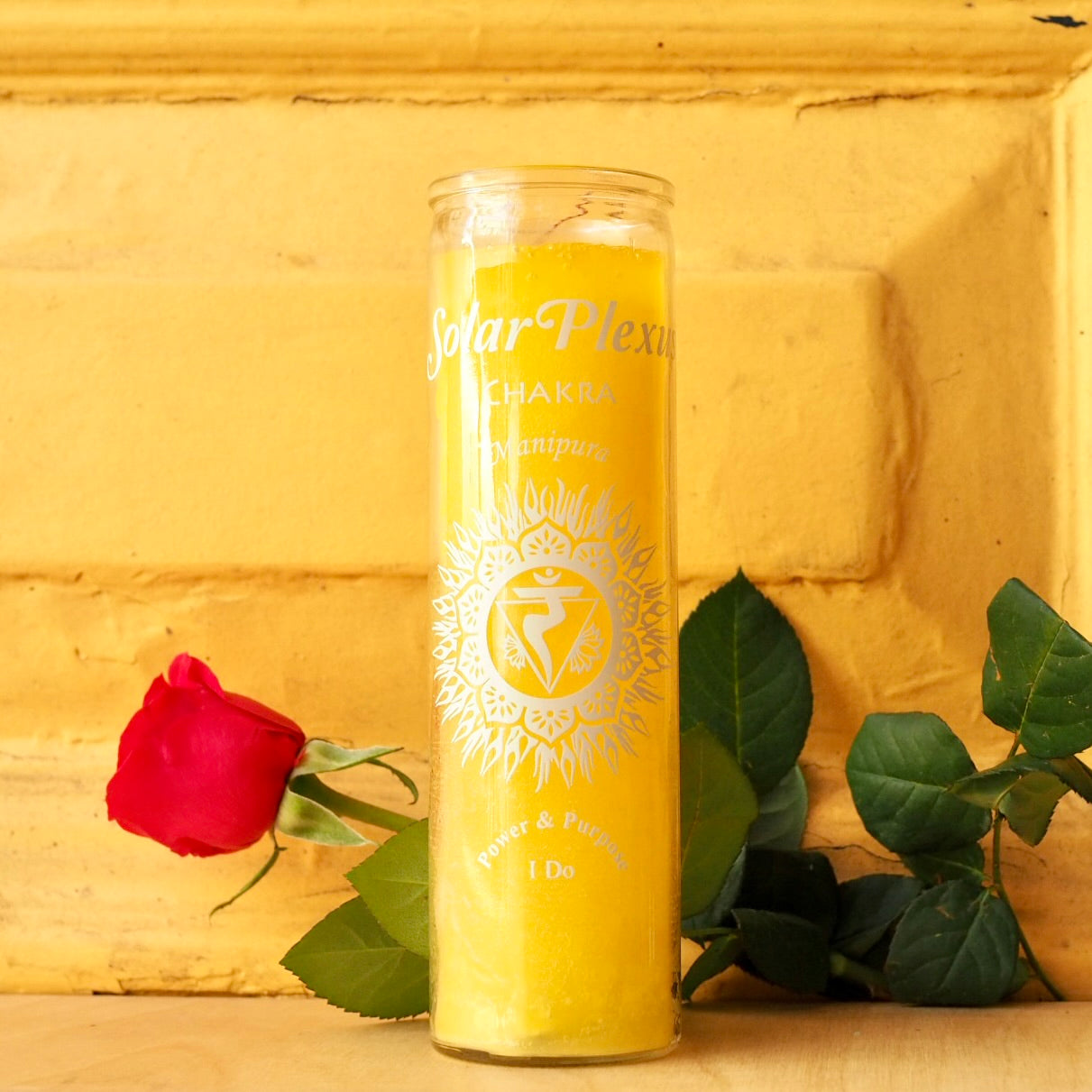 Ritual Prayer Candle spell UK Santa Sabina Vela 7 Day Prayer chakra energy solar plexus yellow