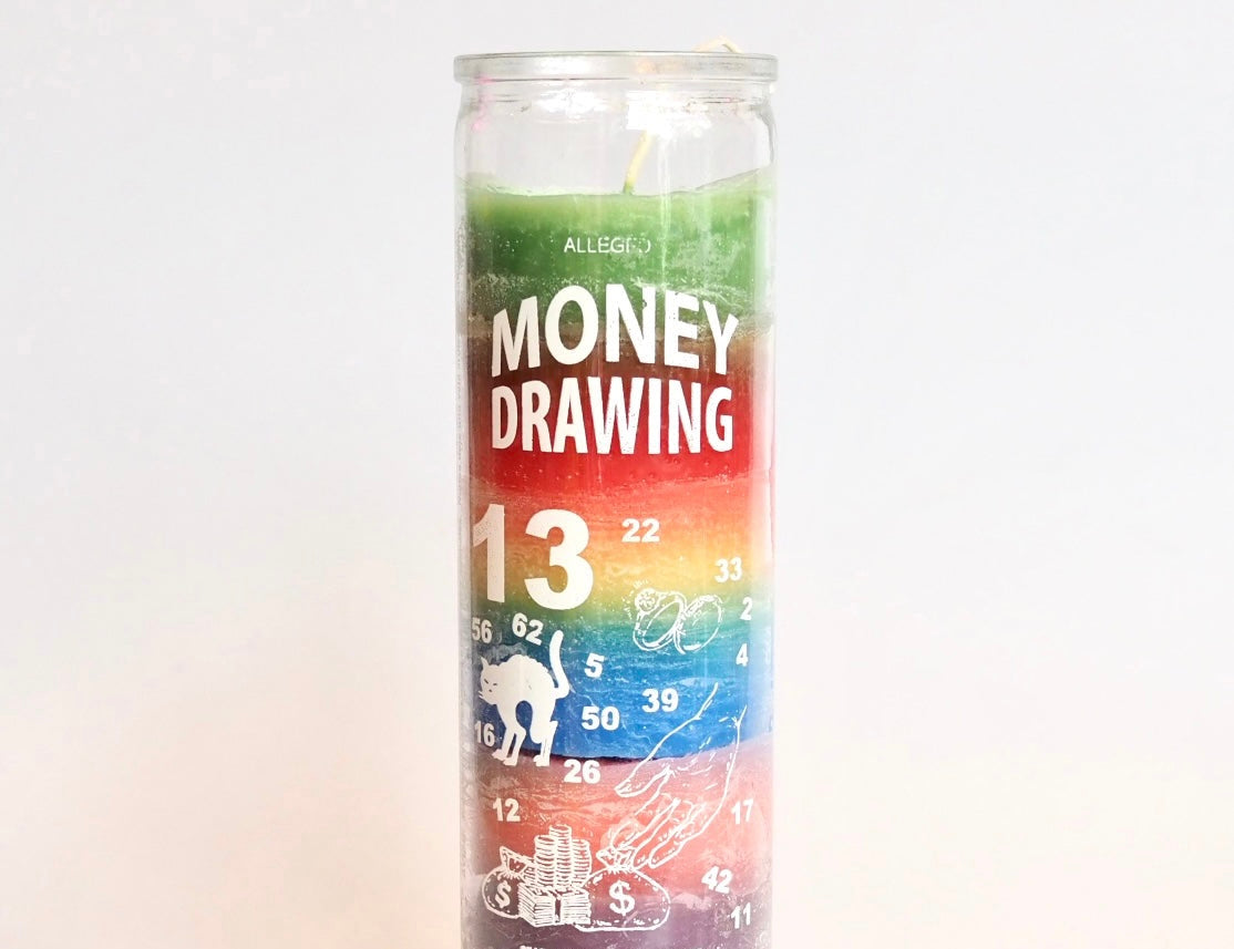 Money Drawing Ritual Prayer Candle