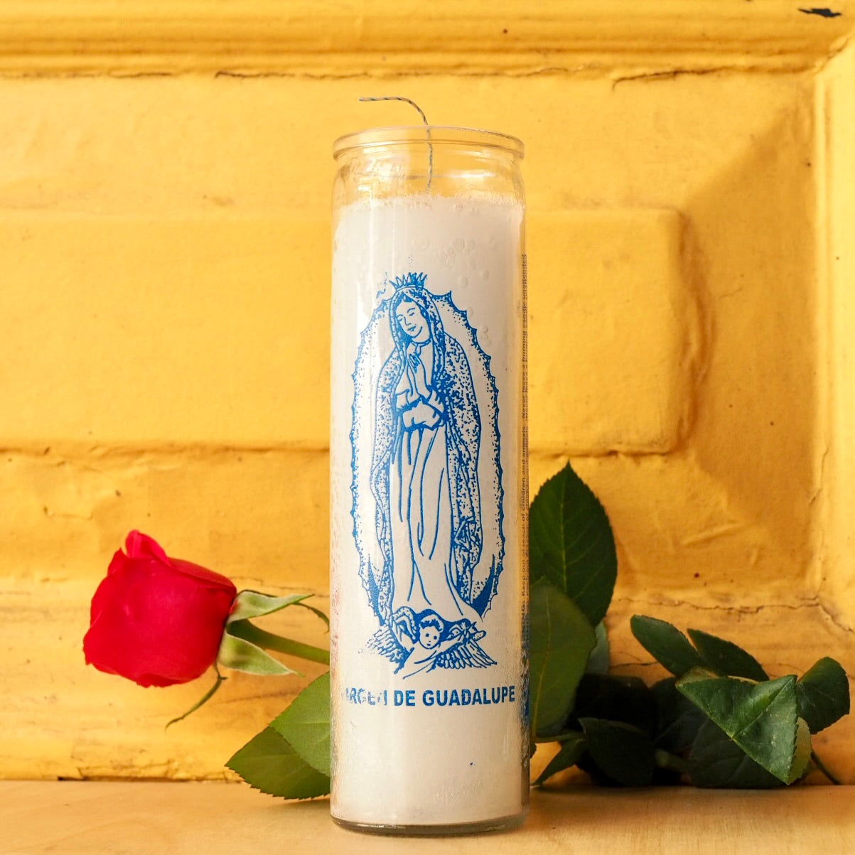 virgen guadalupe virgin mary Ritual Prayer Candle spell UK Santa Sabina Vela 7 Day Prayer candle powerful magic luck love motherhood maternity doula guidance light intuition manifestation halloween day of the dead dia de los muertos saint