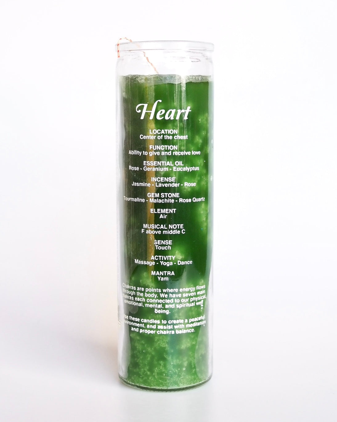 Ritual Prayer Candle spell UK Santa Sabina Vela 7 Day Prayer chakra energy heart green