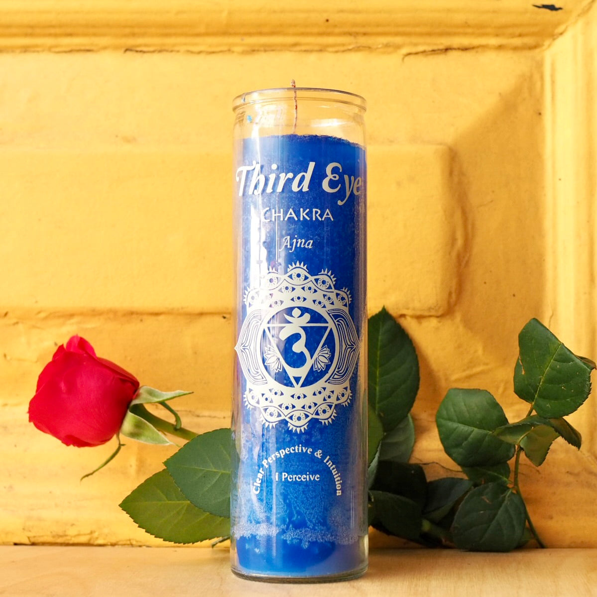 Ritual Prayer Candle spell UK Santa Sabina Vela 7 Day Prayer chakra energy third eye 3rd blue