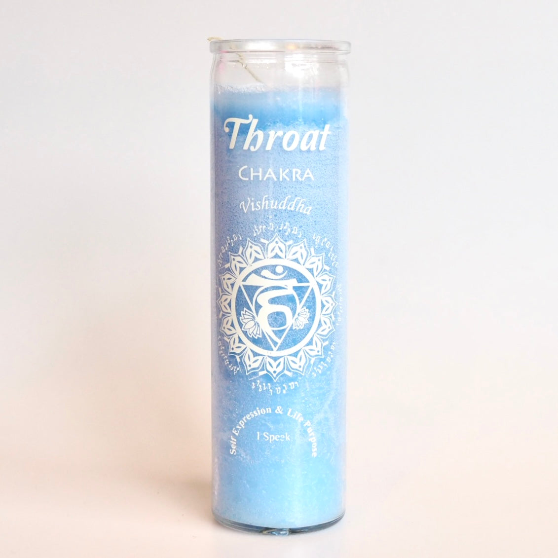 Ritual Prayer Candle spell UK Santa Sabina Vela 7 Day Prayer chakra energy throat blue