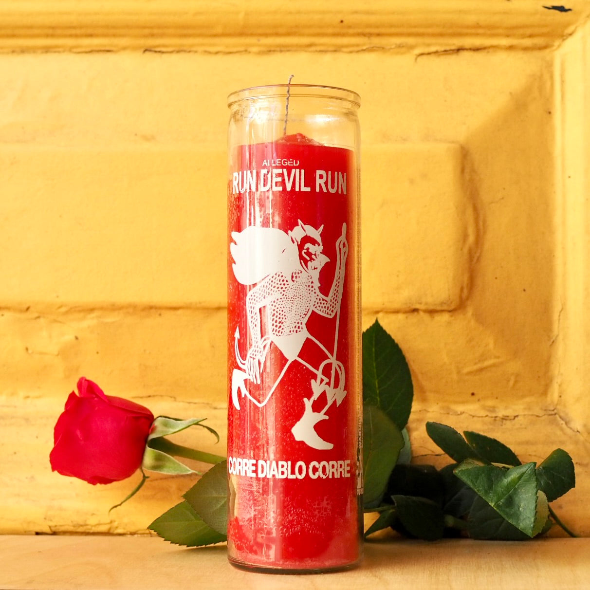 run devil run corre diablo Ritual Prayer Candle spell UK Santa Sabina Vela 7 Day Prayer candle powerful magic luck guidance manifestation halloween day of the dead dia de los muertos protection ward off banish evil protect