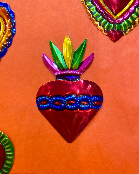 Heart Tin Milagro Magnet- small