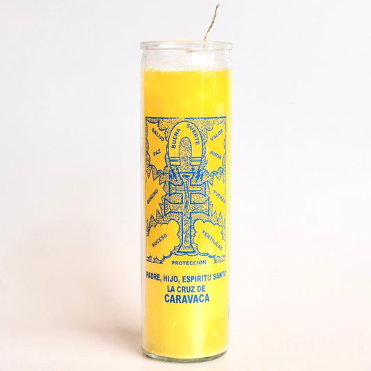 Ritual Prayer Candle spell UK Santa Sabina Vela 7 Day Prayer good luck good fortune day of the dead dia de los muertos halloween powerful fertility protection success health peace love cross of caravaca