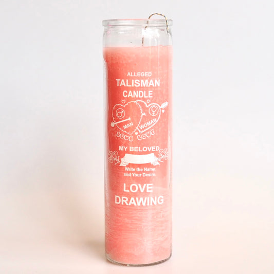 love drawing Ritual Prayer Candle spell UK Santa Sabina Vela 7 Day Prayer candle powerful magic luck love attraction desire lust crush soul mate guidance light intuition manifestation halloween day of the dead dia de los muertos valentines cupid venus beloved wedding gift anniversary single
