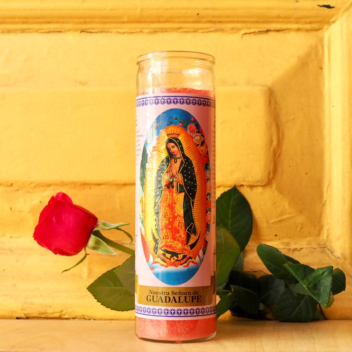 virgen guadalupe virgin mary Ritual Prayer Candle spell UK Santa Sabina Vela 7 Day Prayer candle powerful magic luck love motherhood maternity doula guidance light intuition manifestation halloween day of the dead dia de los muertos saint blessed faith catholic