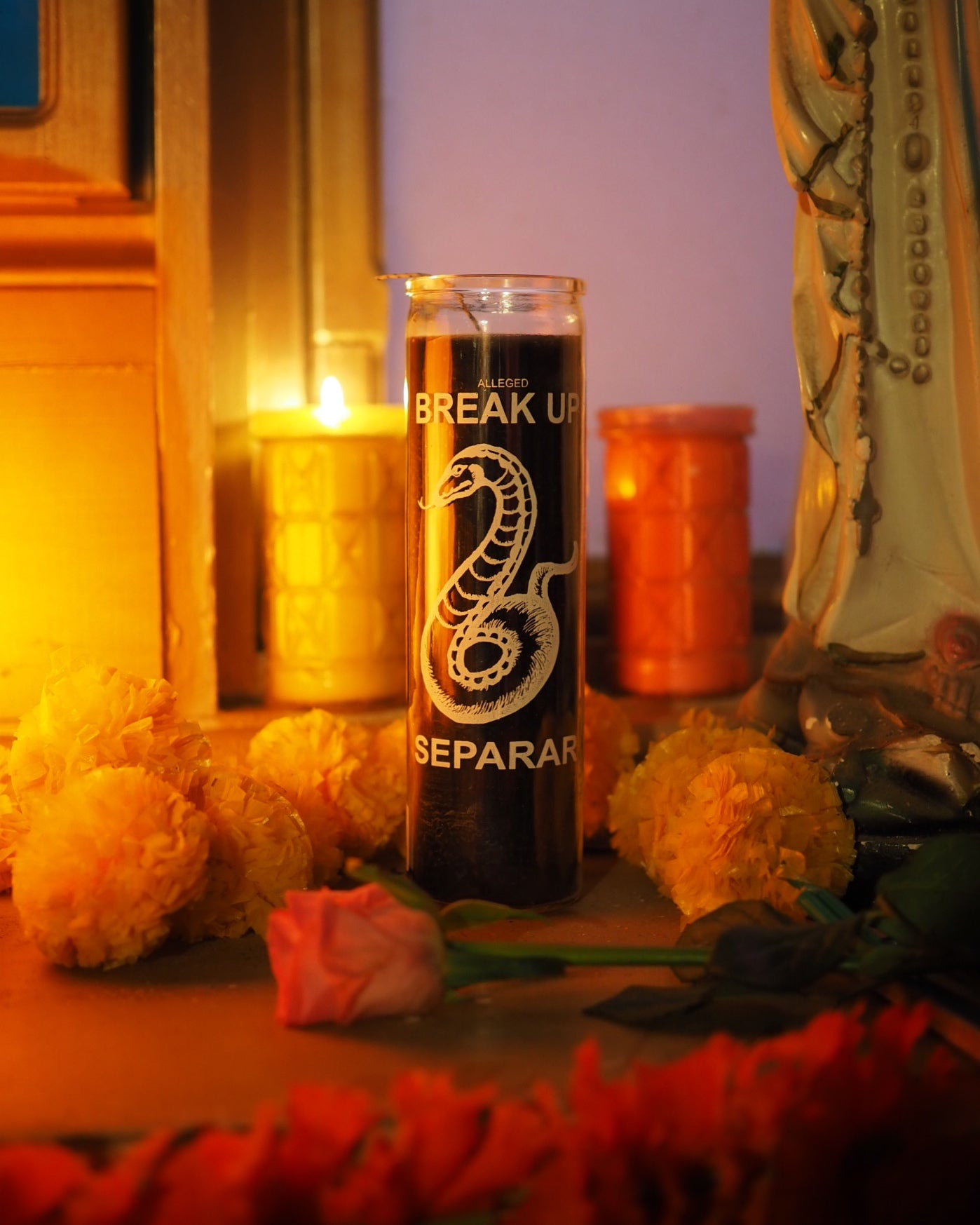 'Break Up' Ritual Prayer Candle halloween day of the dead spell UK Santa Sabina Vela 7 Day Prayer dia de los muertos