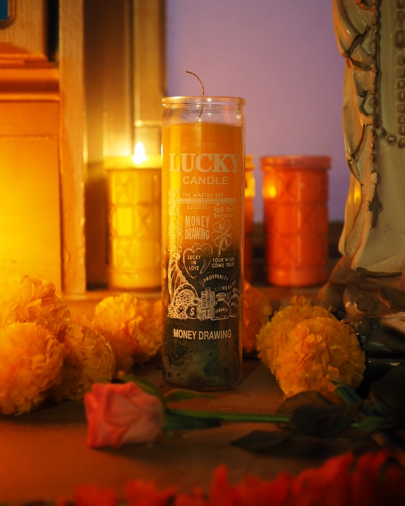 Money Drawing' Vela 7 Day Prayer Candle by Santa Sabina UK