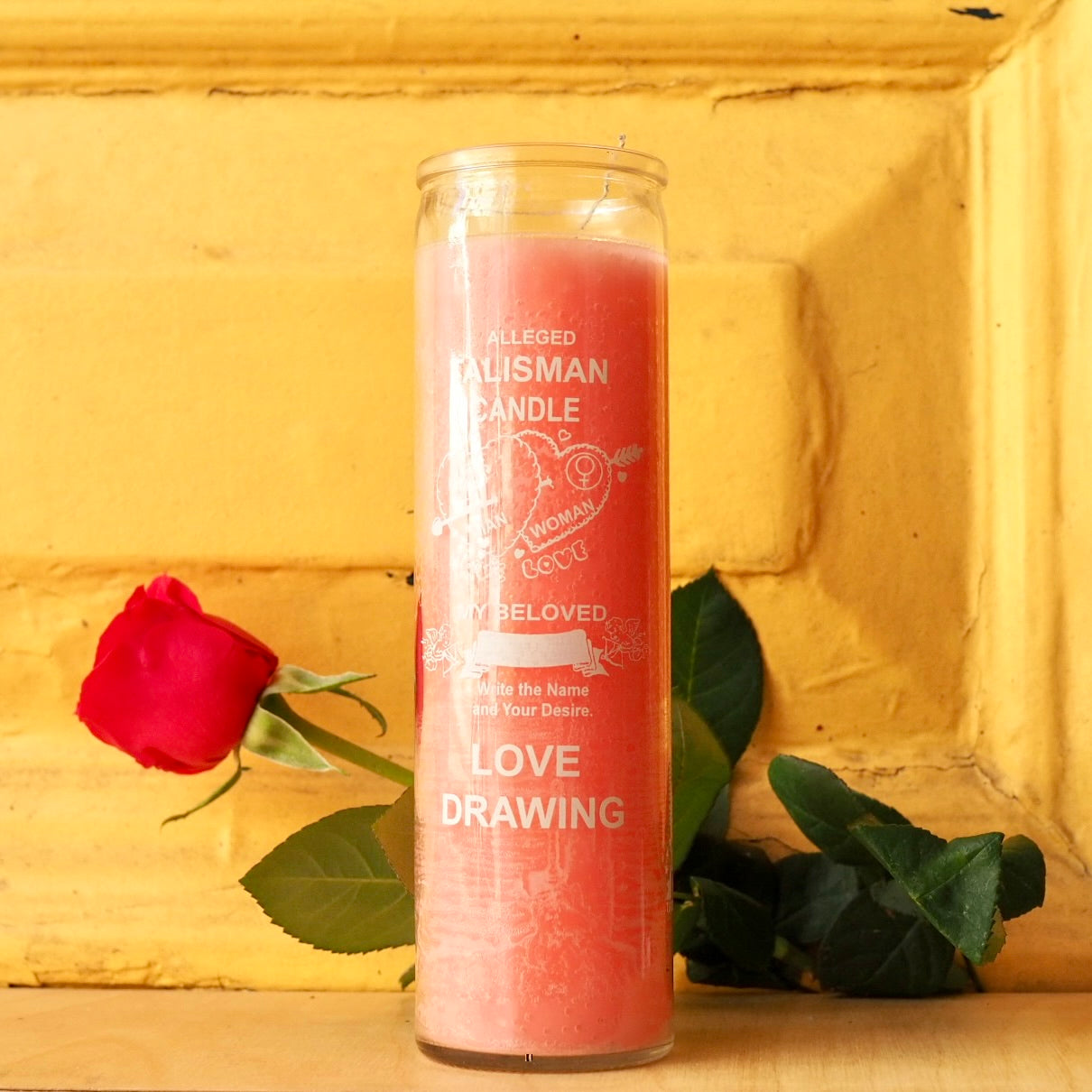 love drawing Ritual Prayer Candle spell UK Santa Sabina Vela 7 Day Prayer candle powerful magic luck love attraction desire lust crush soul mate guidance light intuition manifestation halloween day of the dead dia de los muertos valentines cupid venus beloved wedding gift anniversary single